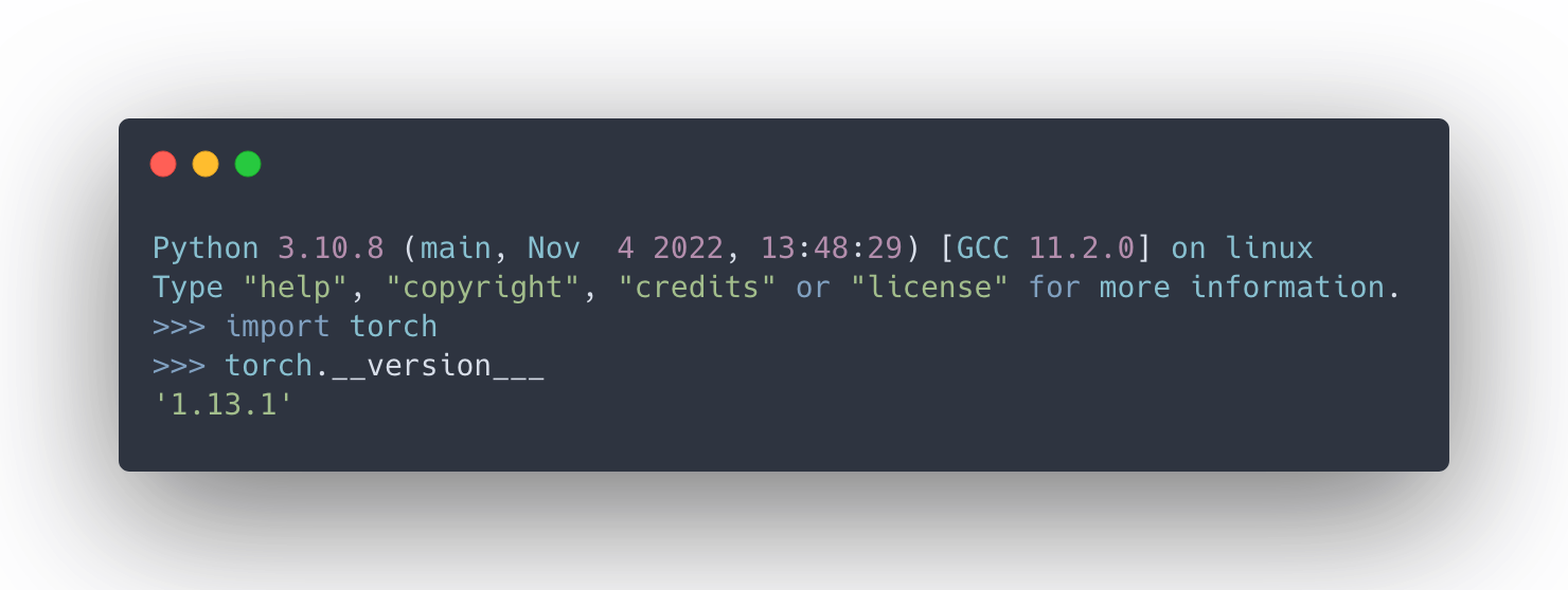 Output of interpreter call